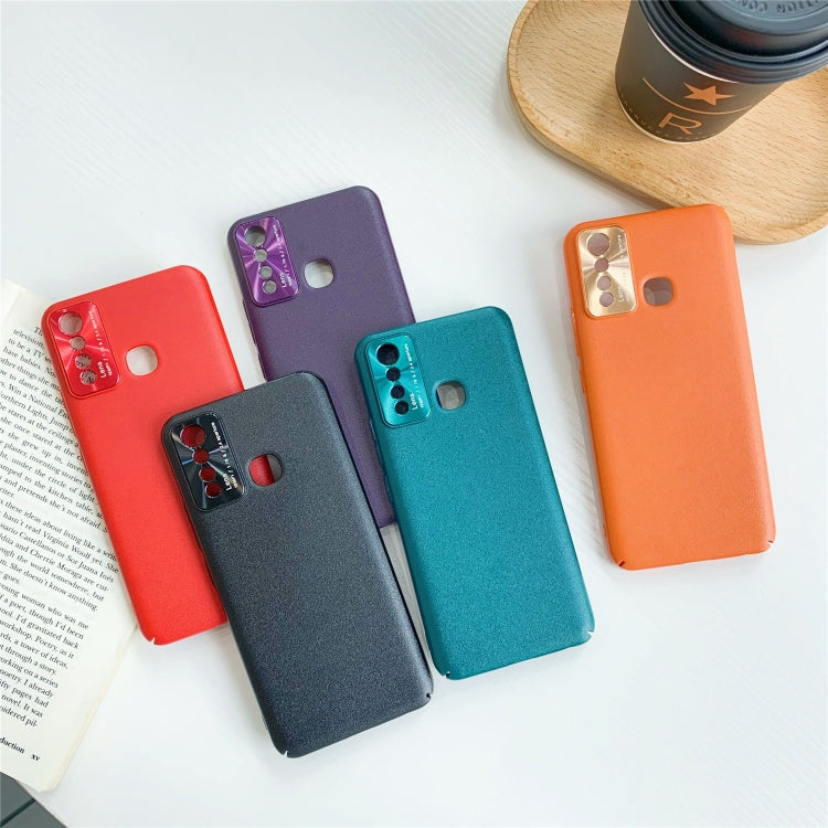 For VIVO Y5S All-Inclusive Pure Prime Skin Plastic Case with Lens Ring Protection Cover