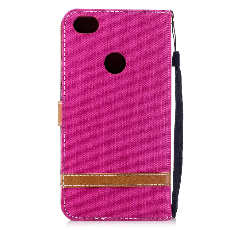 Color Matching Denim Texture Leather Case for Xiaomi Redmi Note 5A, with Holder & Card Slots & Wallet & Lanyard