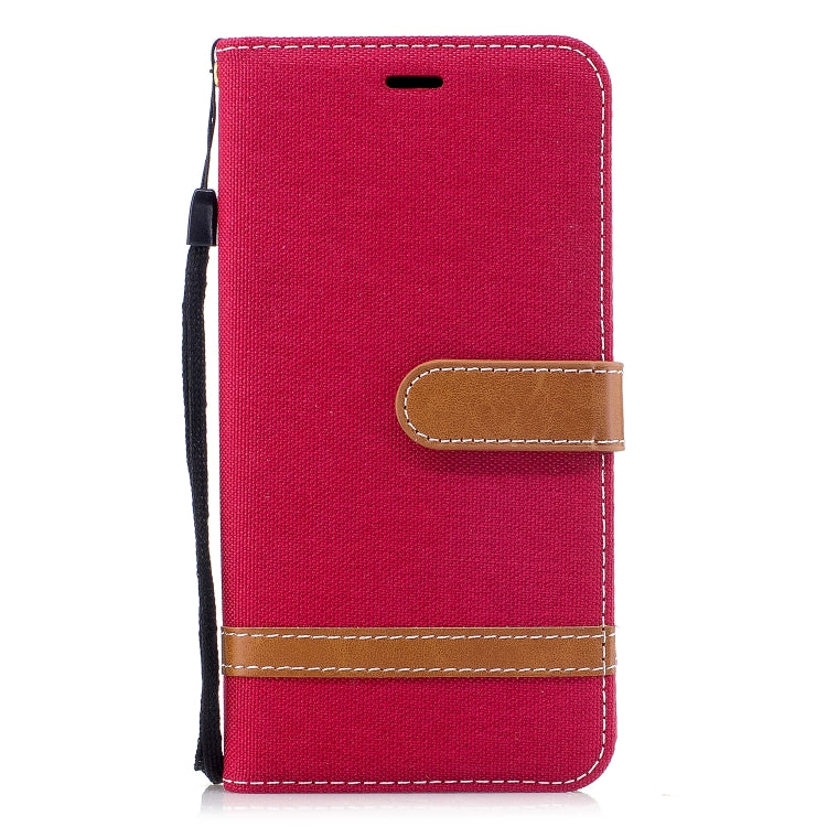 Color Matching Denim Texture Leather Case for Xiaomi Redmi Note 5A, with Holder & Card Slots & Wallet & Lanyard