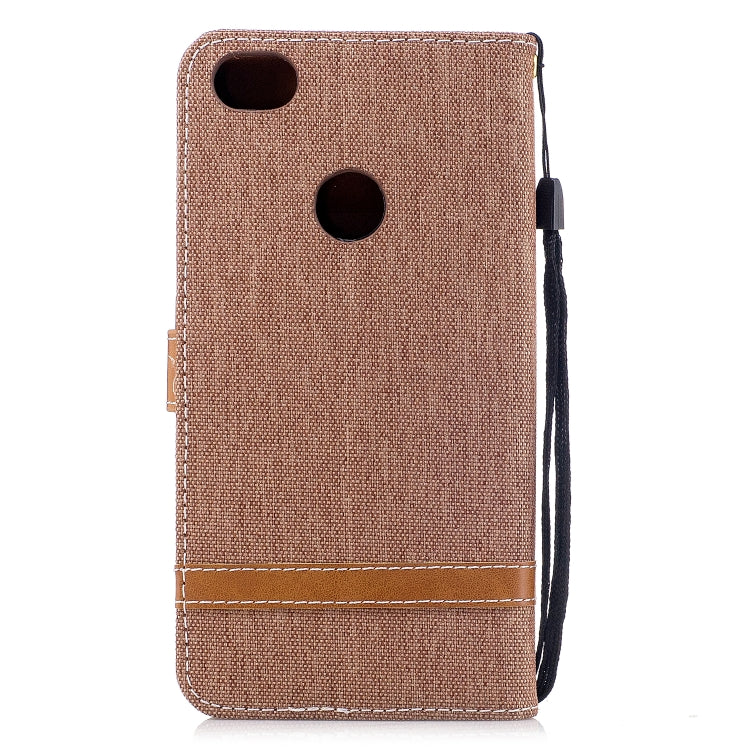 Color Matching Denim Texture Leather Case for Xiaomi Redmi Note 5A, with Holder & Card Slots & Wallet & Lanyard