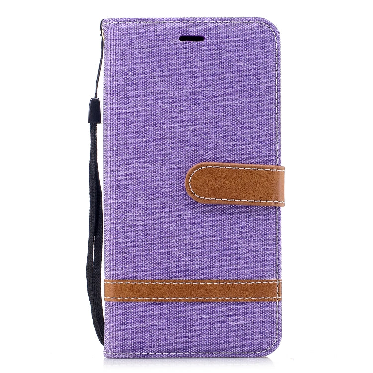 Color Matching Denim Texture Leather Case for Xiaomi Redmi Note 5A, with Holder & Card Slots & Wallet & Lanyard