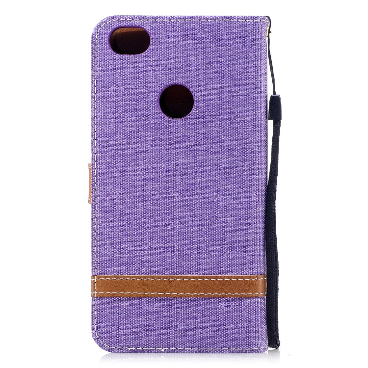 Color Matching Denim Texture Leather Case for Xiaomi Redmi Note 5A, with Holder & Card Slots & Wallet & Lanyard