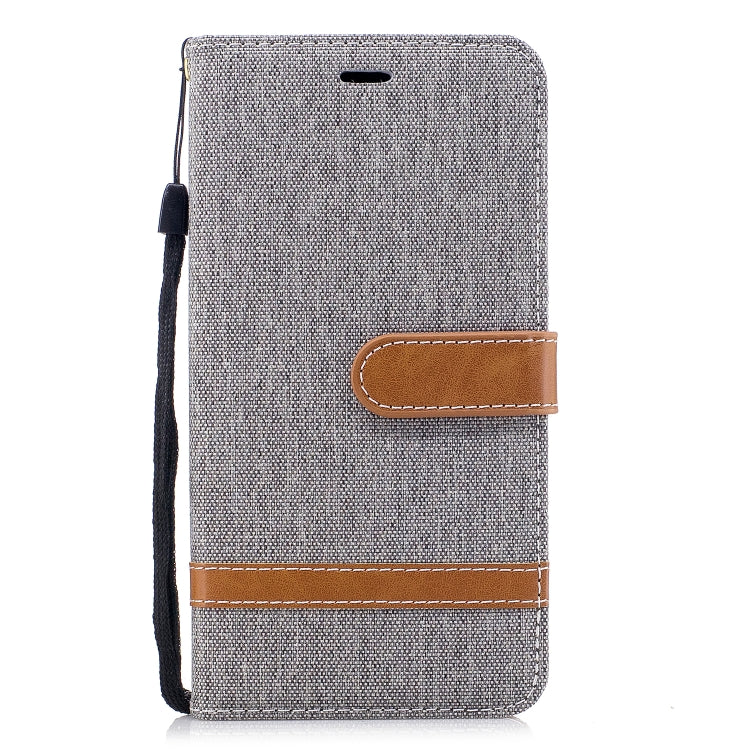 Color Matching Denim Texture Leather Case for Xiaomi Redmi Note 5A, with Holder & Card Slots & Wallet & Lanyard