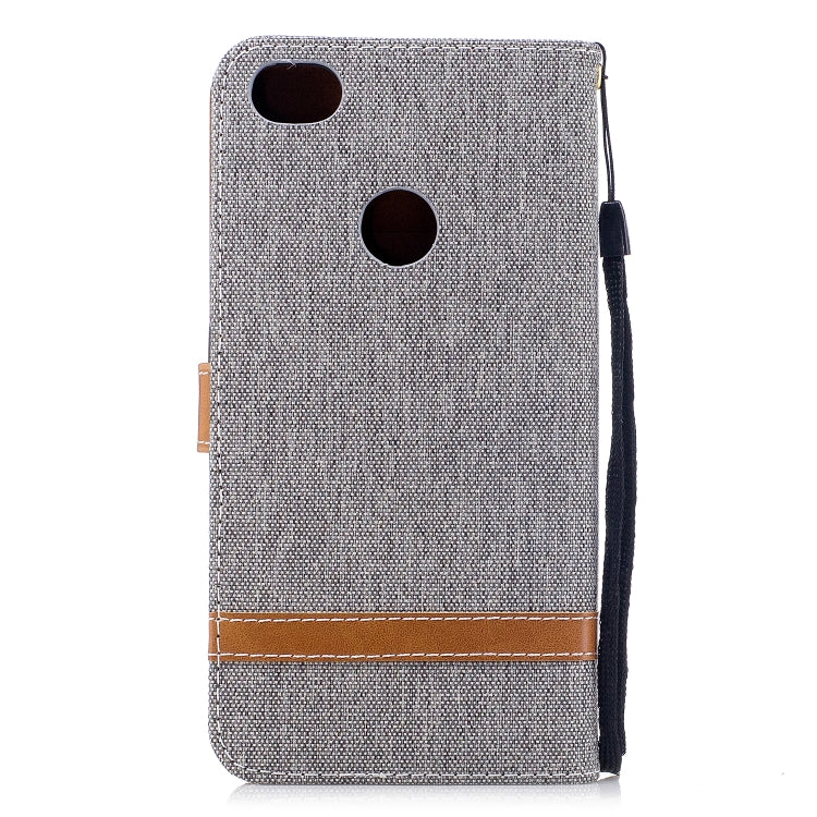 Color Matching Denim Texture Leather Case for Xiaomi Redmi Note 5A, with Holder & Card Slots & Wallet & Lanyard