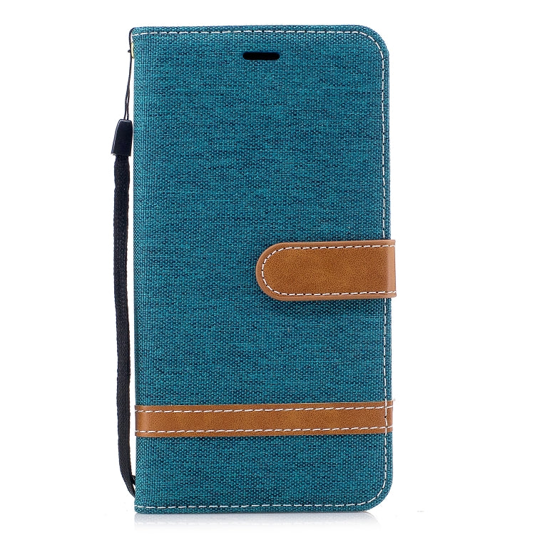 Color Matching Denim Texture Leather Case for Xiaomi Redmi Note 5A, with Holder & Card Slots & Wallet & Lanyard