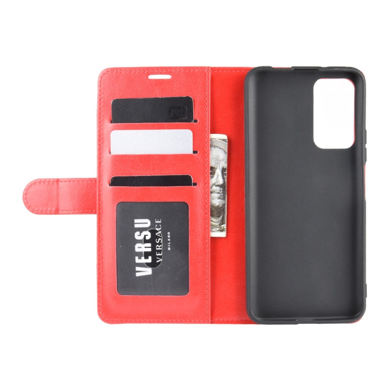 For Huawei Honor X10 5G R64 Texture Single Horizontal Flip Protective Case with Holder & Card Slots & Wallet& Photo Frame