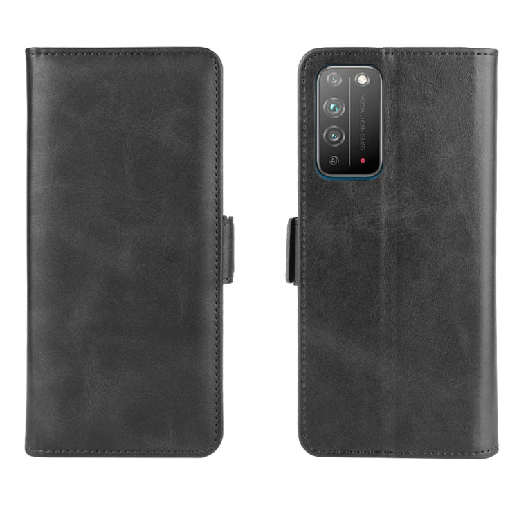 For Huawei Honor X10 5G Dual-side Magnetic Buckle Horizontal Flip Leather Case with Holder & Card Slots & Wallet
