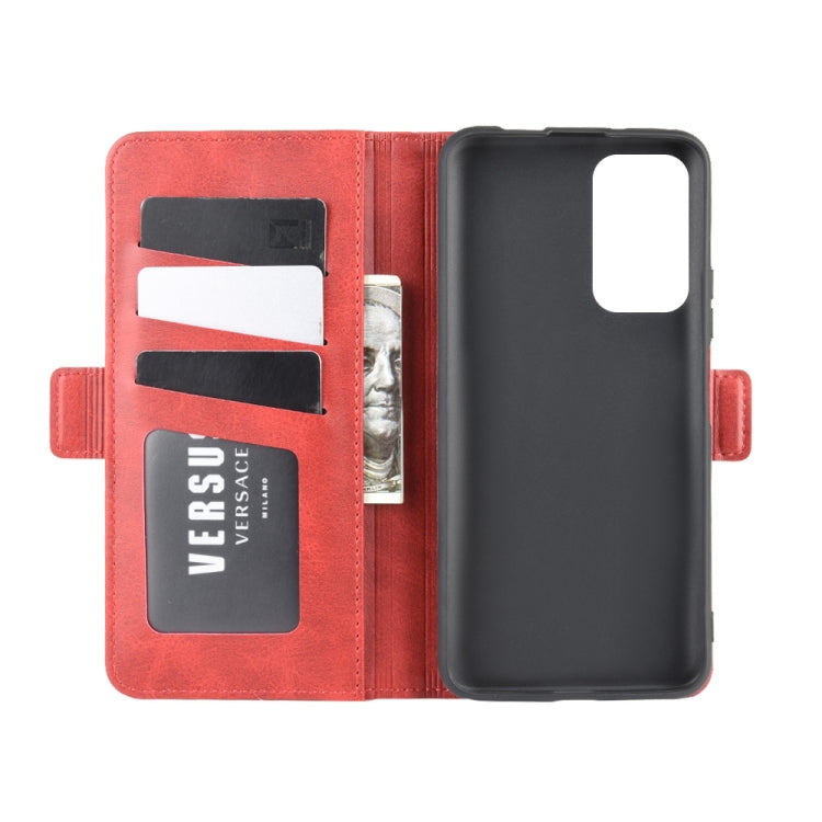 For Huawei Honor X10 5G Dual-side Magnetic Buckle Horizontal Flip Leather Case with Holder & Card Slots & Wallet