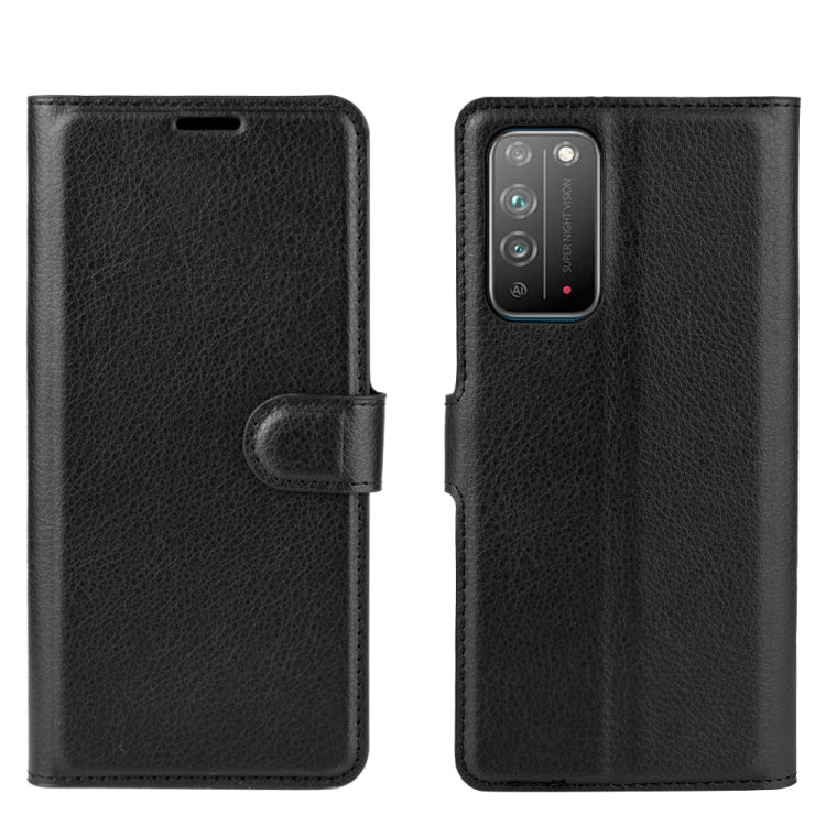 For Huawei Honor X10 5G Litchi Texture Horizontal Flip Protective Case with Holder & Card Slots & Wallet