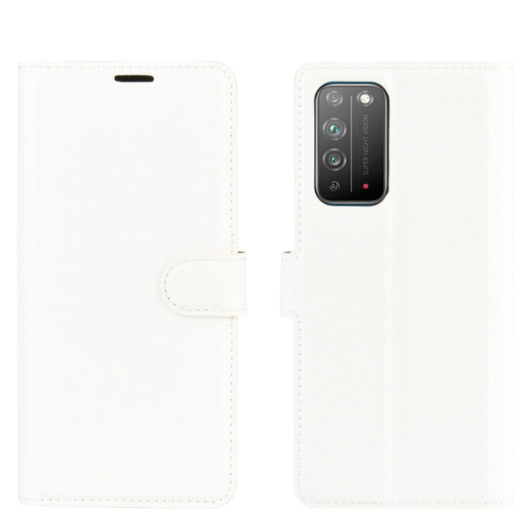 For Huawei Honor X10 5G Litchi Texture Horizontal Flip Protective Case with Holder & Card Slots & Wallet