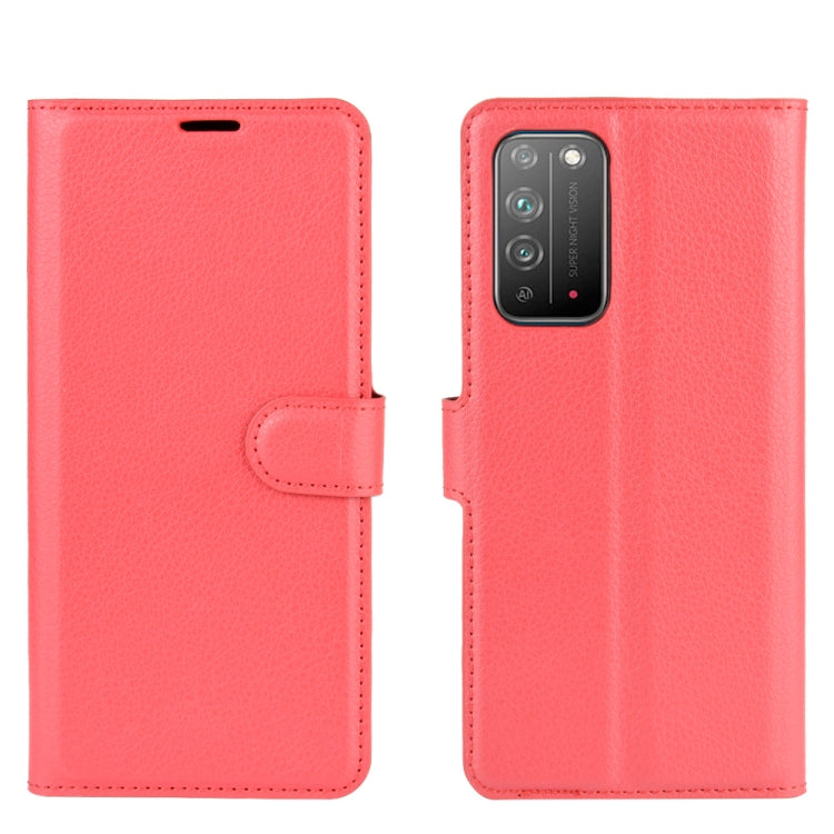 For Huawei Honor X10 5G Litchi Texture Horizontal Flip Protective Case with Holder & Card Slots & Wallet
