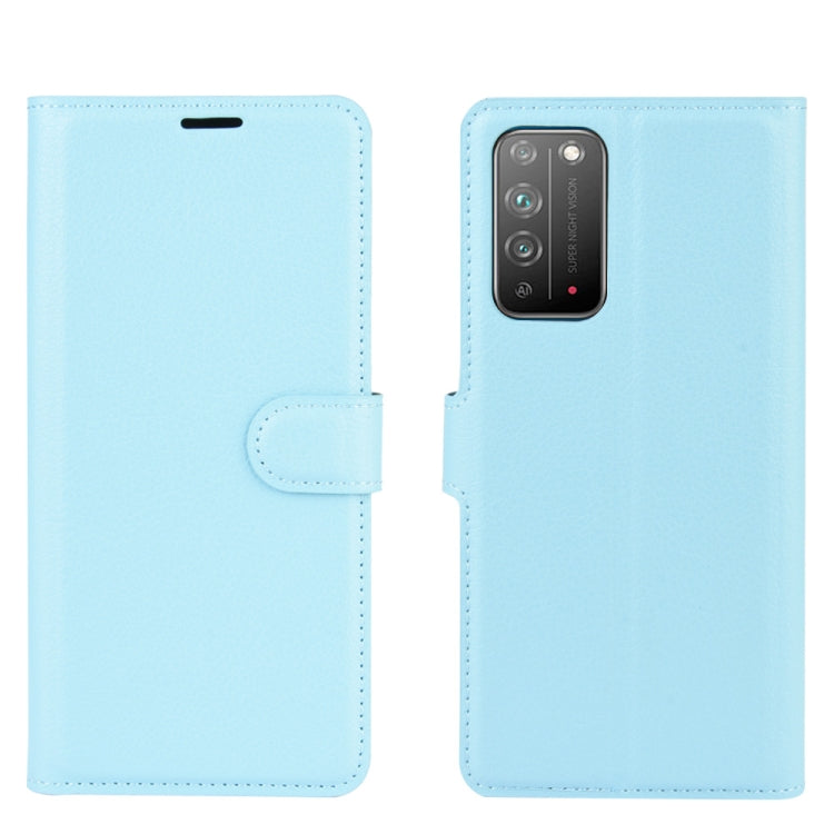 For Huawei Honor X10 5G Litchi Texture Horizontal Flip Protective Case with Holder & Card Slots & Wallet
