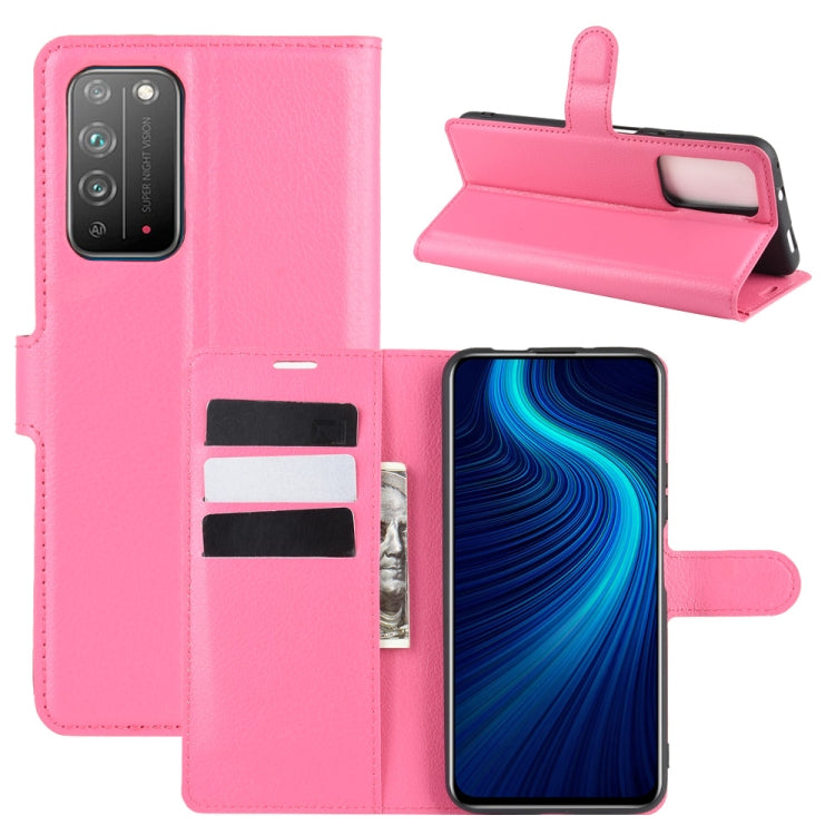 For Huawei Honor X10 5G Litchi Texture Horizontal Flip Protective Case with Holder & Card Slots & Wallet