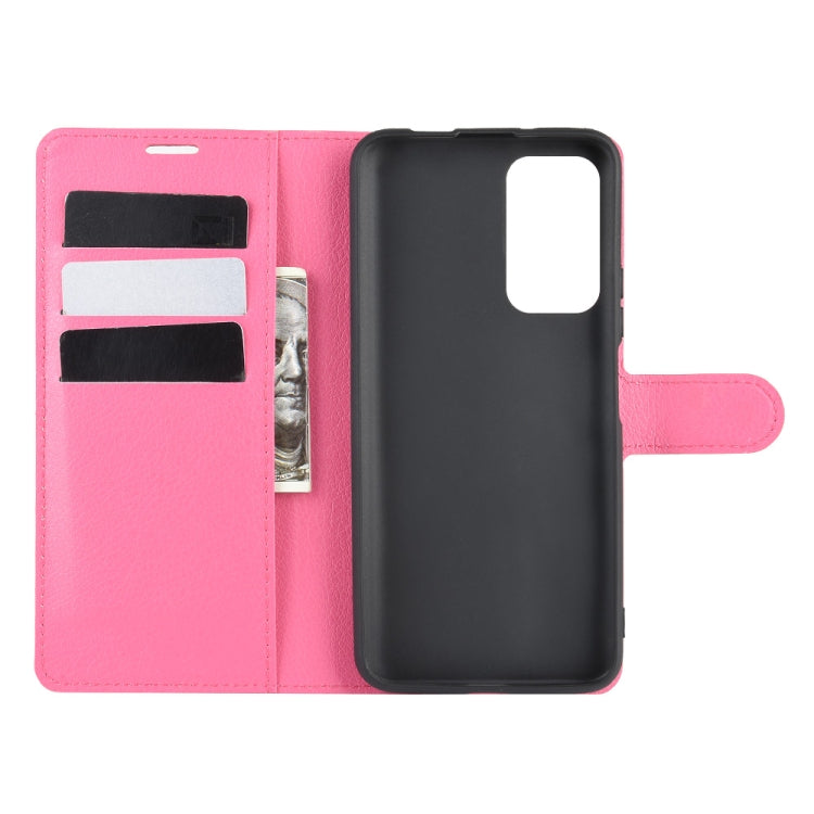 For Huawei Honor X10 5G Litchi Texture Horizontal Flip Protective Case with Holder & Card Slots & Wallet