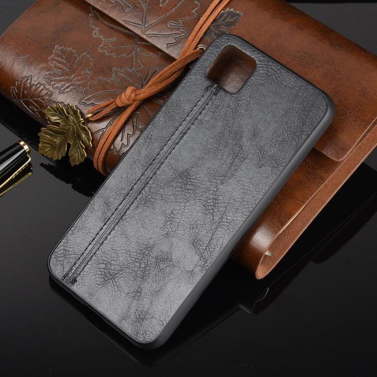 For Huawei Y5p Shockproof Sewing Cow Pattern Skin PC + PU + TPU Case