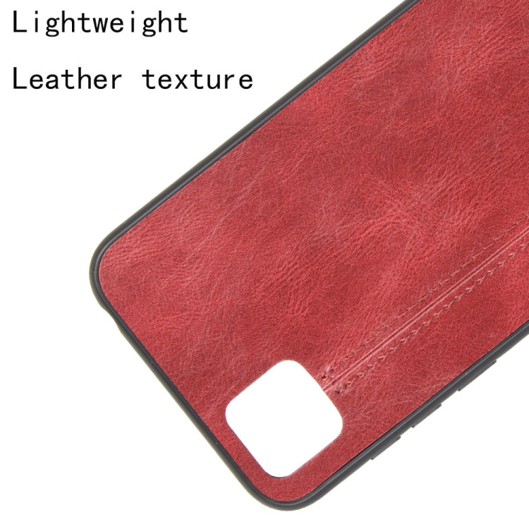 For Huawei Y5p Shockproof Sewing Cow Pattern Skin PC + PU + TPU Case