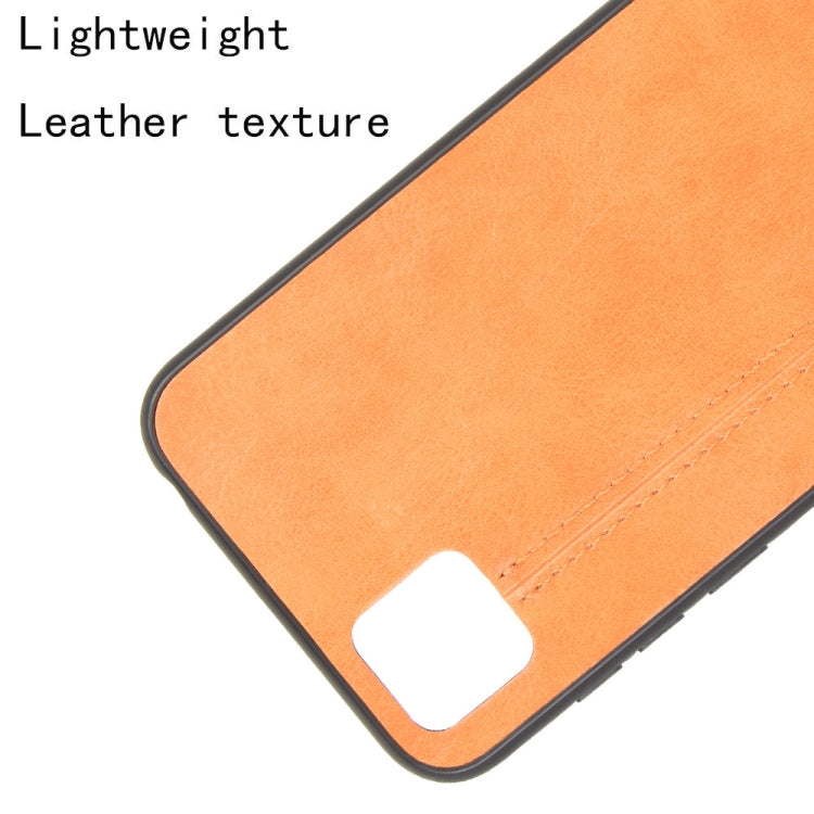 For Huawei Y5p Shockproof Sewing Cow Pattern Skin PC + PU + TPU Case