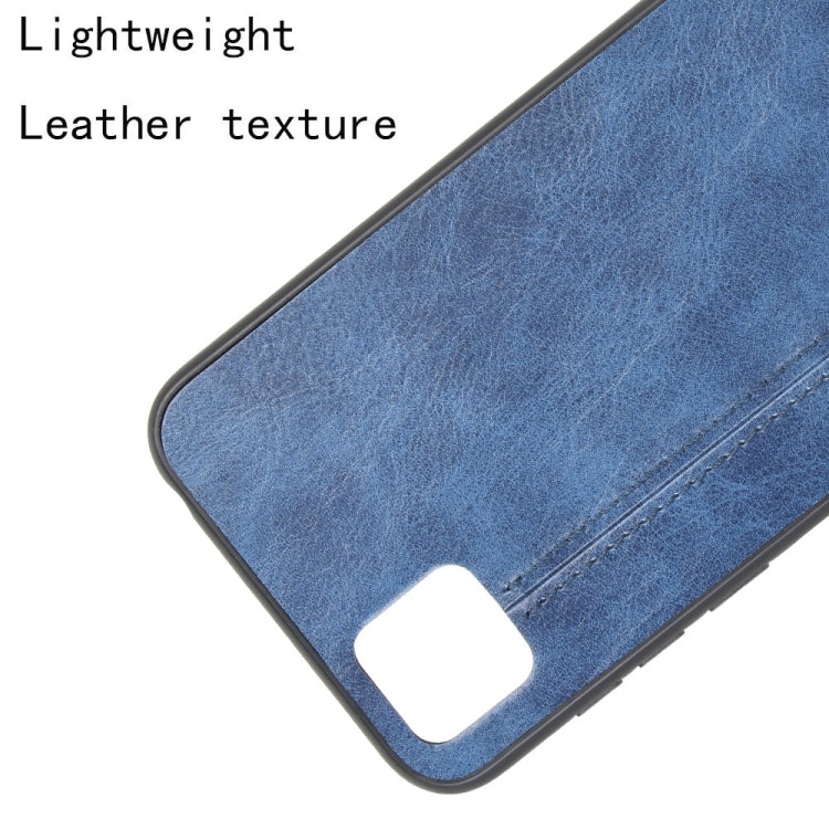 For Huawei Y5p Shockproof Sewing Cow Pattern Skin PC + PU + TPU Case