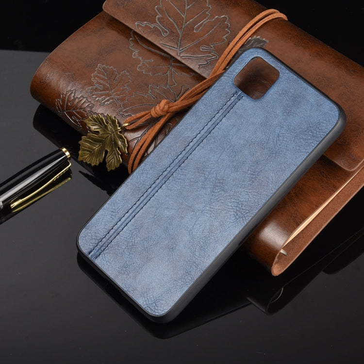 For Huawei Y5p Shockproof Sewing Cow Pattern Skin PC + PU + TPU Case