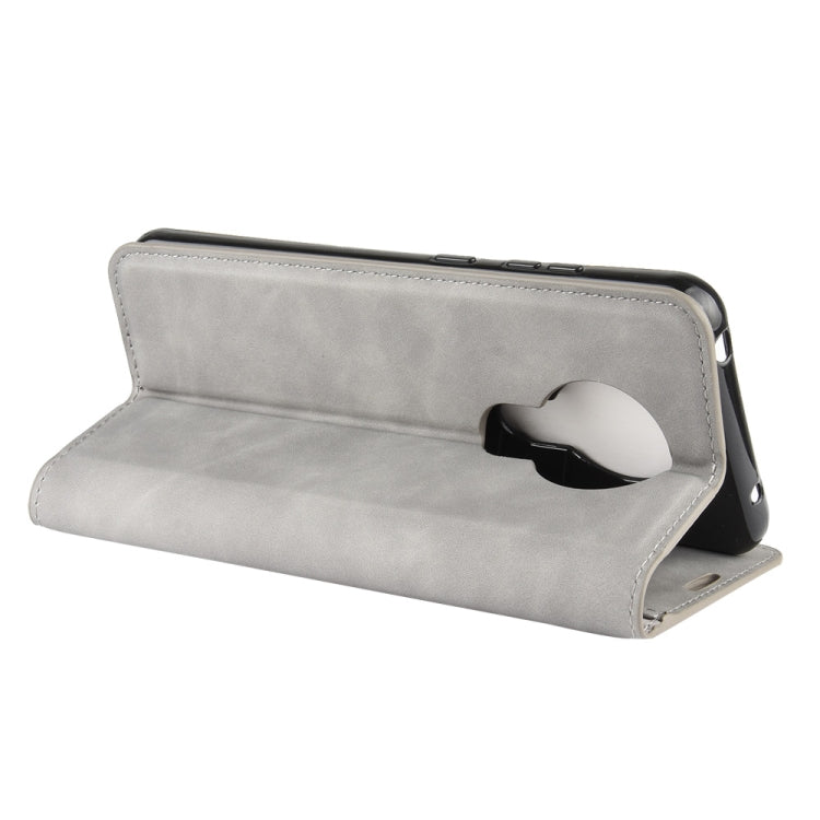 For Nokia 5.3 Retro-skin Business Magnetic Suction Leather Case with Holder & Card Slots & Wallet