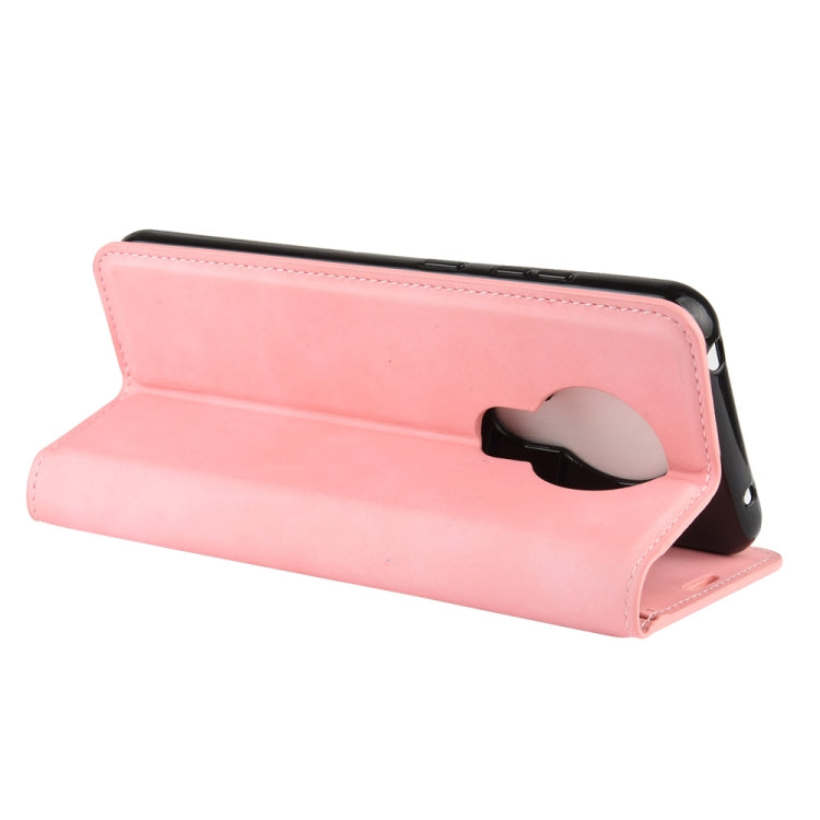 For Nokia 5.3 Retro-skin Business Magnetic Suction Leather Case with Holder & Card Slots & Wallet