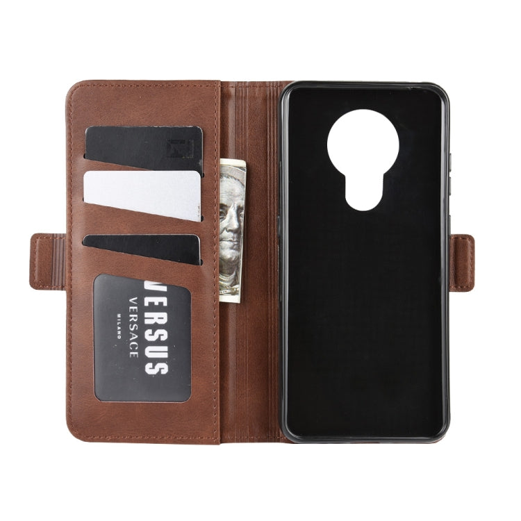 For Nokia 5.3 Dual-side Magnetic Buckle Horizontal Flip Leather Case with Holder & Card Slots & Wallet