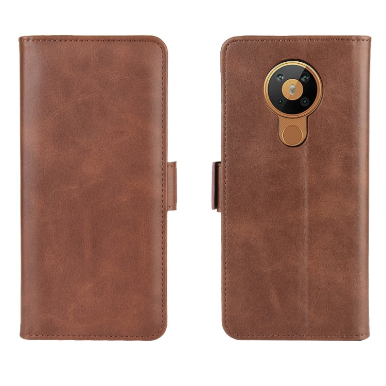 For Nokia 5.3 Dual-side Magnetic Buckle Horizontal Flip Leather Case with Holder & Card Slots & Wallet