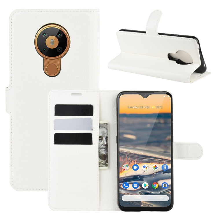 For Nokia 5.3 Litchi Texture Horizontal Flip Protective Case with Holder & Card Slots & Wallet