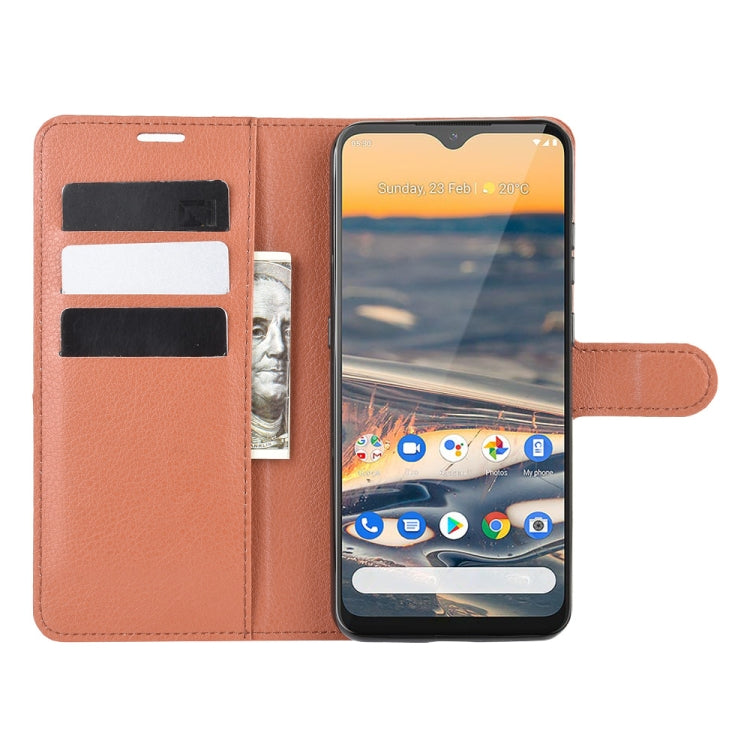 For Nokia 5.3 Litchi Texture Horizontal Flip Protective Case with Holder & Card Slots & Wallet