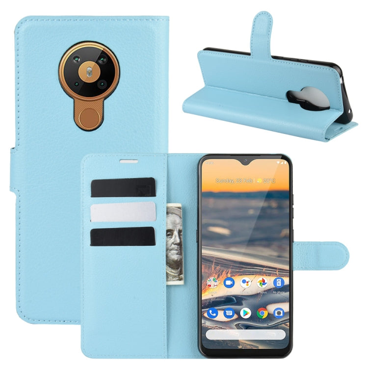 For Nokia 5.3 Litchi Texture Horizontal Flip Protective Case with Holder & Card Slots & Wallet