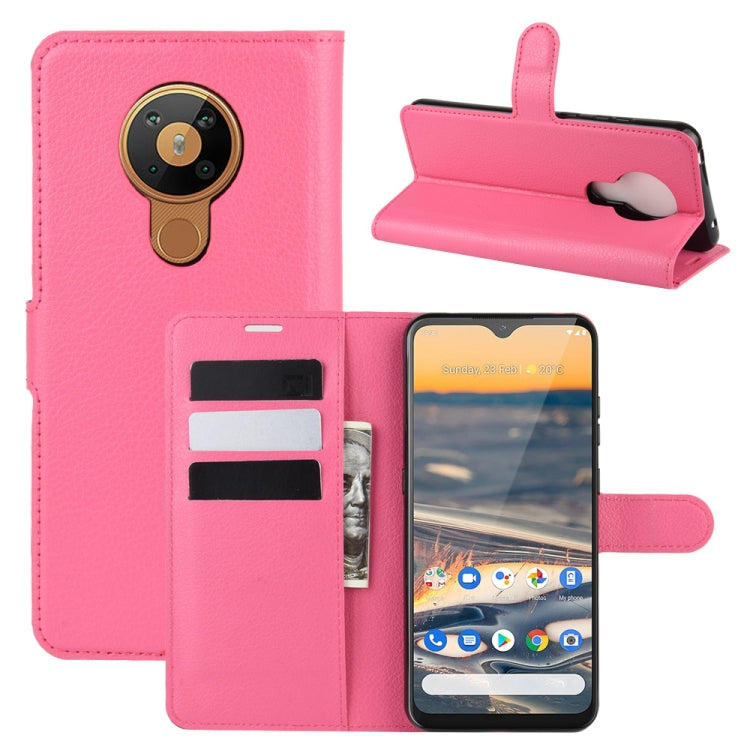 For Nokia 5.3 Litchi Texture Horizontal Flip Protective Case with Holder & Card Slots & Wallet