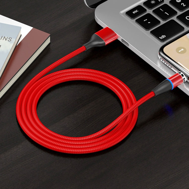 2 in 1 3A USB to Micro USB + USB-C / Type-C Fast Charging + 480Mbps Data Transmission Mobile Phone Magnetic Suction Fast Charging Data Cable, Cable Length: 1m