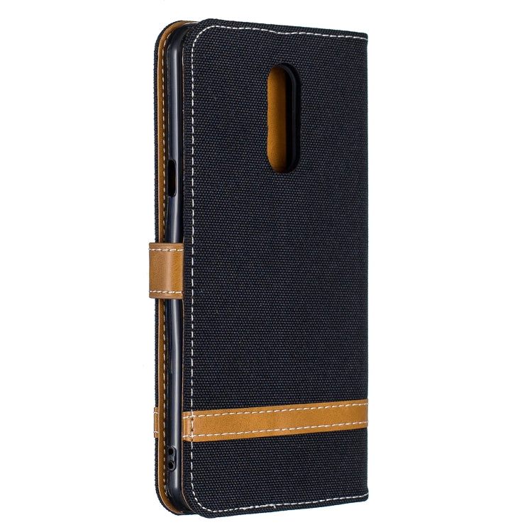 Color Matching Denim Texture Leather Case for LG Stylo 5, with Holder & Card Slots & Wallet & Lanyard