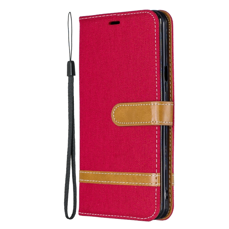 Color Matching Denim Texture Leather Case for LG Stylo 5, with Holder & Card Slots & Wallet & Lanyard