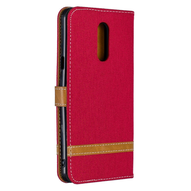 Color Matching Denim Texture Leather Case for LG Stylo 5, with Holder & Card Slots & Wallet & Lanyard