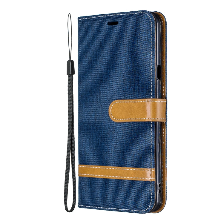 Color Matching Denim Texture Leather Case for LG Stylo 5, with Holder & Card Slots & Wallet & Lanyard