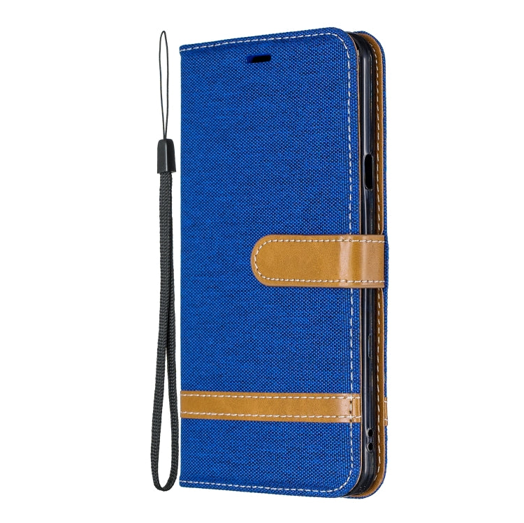 Color Matching Denim Texture Leather Case for LG Stylo 5, with Holder & Card Slots & Wallet & Lanyard