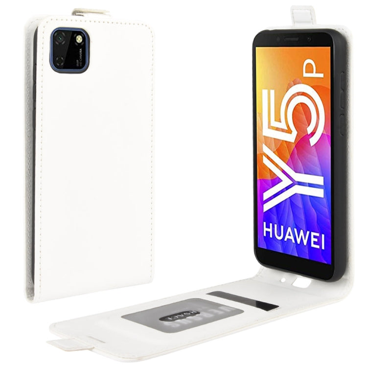 For Huawei Y5p/Honor 9S R64 Texture Single Vertical Flip Leather Protective Case with Card Slots & Photo Frame