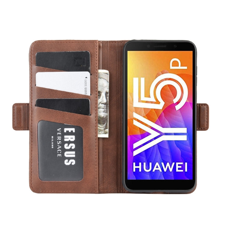 For Huawei Y5p/Honor 9S Dual-side Magnetic Buckle Horizontal Flip Leather Case with Holder & Card Slots & Wallet