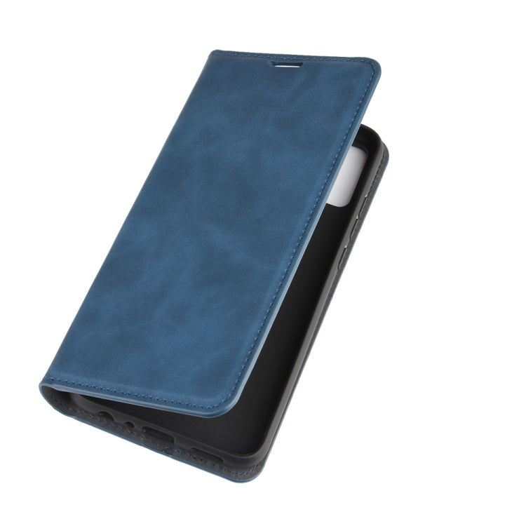 For Huawei Honor 9X lite Retro-skin Business Magnetic Suction Leather Case with Holder & Card Slots & Wallet