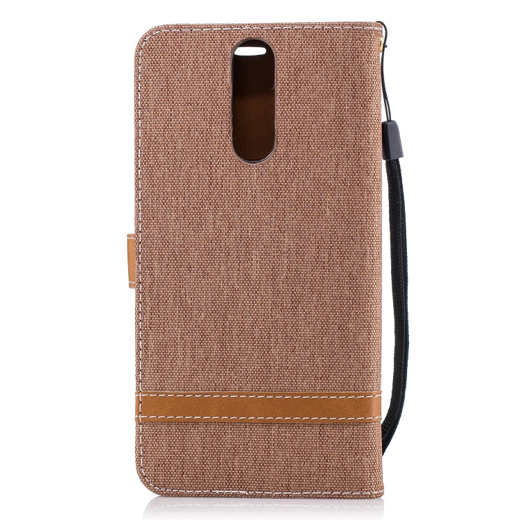 Color Matching Denim Texture Leather Case for Huawei Mate 10 Lite, with Holder & Card Slots & Wallet & Lanyard