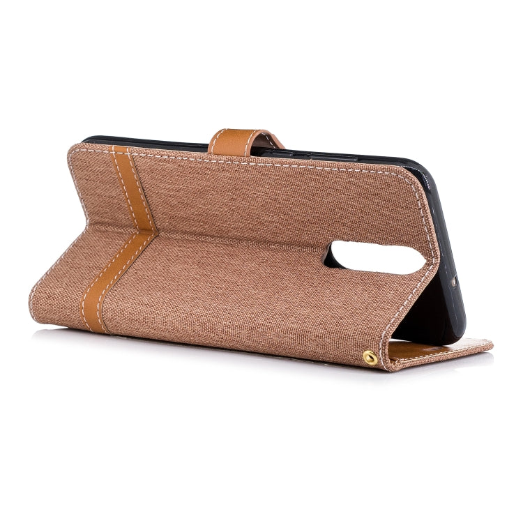 Color Matching Denim Texture Leather Case for Huawei Mate 10 Lite, with Holder & Card Slots & Wallet & Lanyard