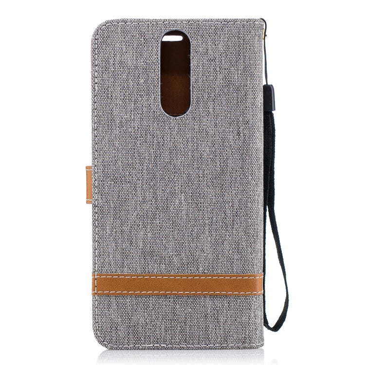 Color Matching Denim Texture Leather Case for Huawei Mate 10 Lite, with Holder & Card Slots & Wallet & Lanyard
