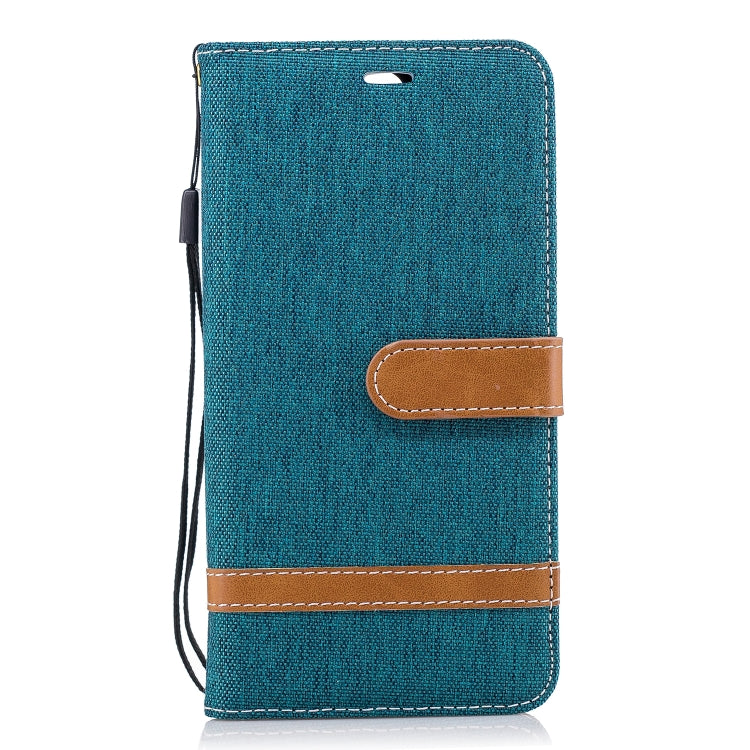 Color Matching Denim Texture Leather Case for Huawei Mate 10 Lite, with Holder & Card Slots & Wallet & Lanyard