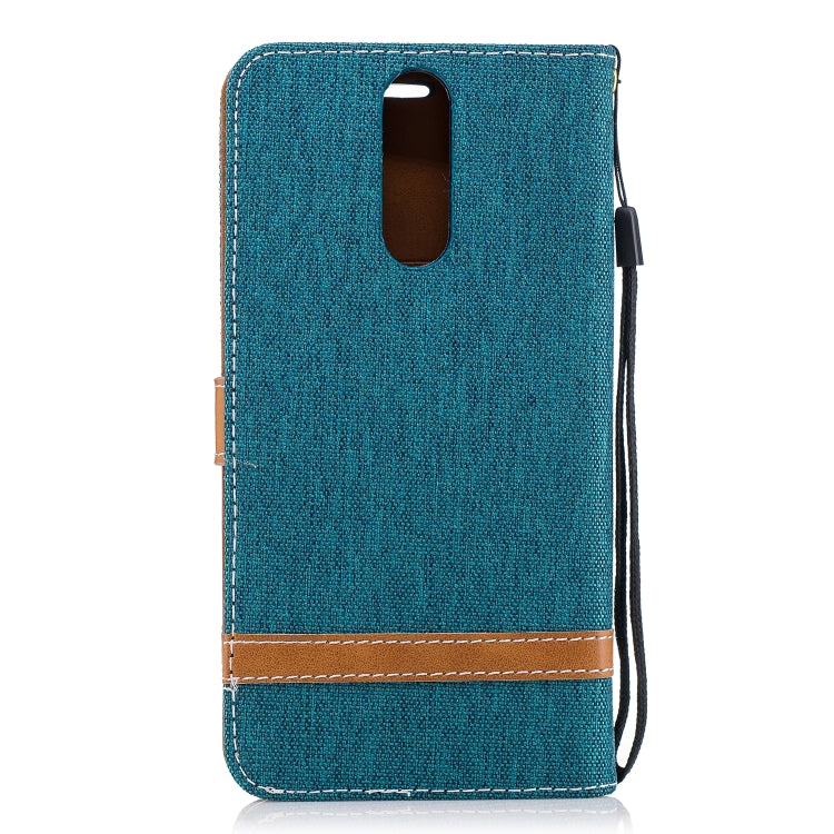 Color Matching Denim Texture Leather Case for Huawei Mate 10 Lite, with Holder & Card Slots & Wallet & Lanyard