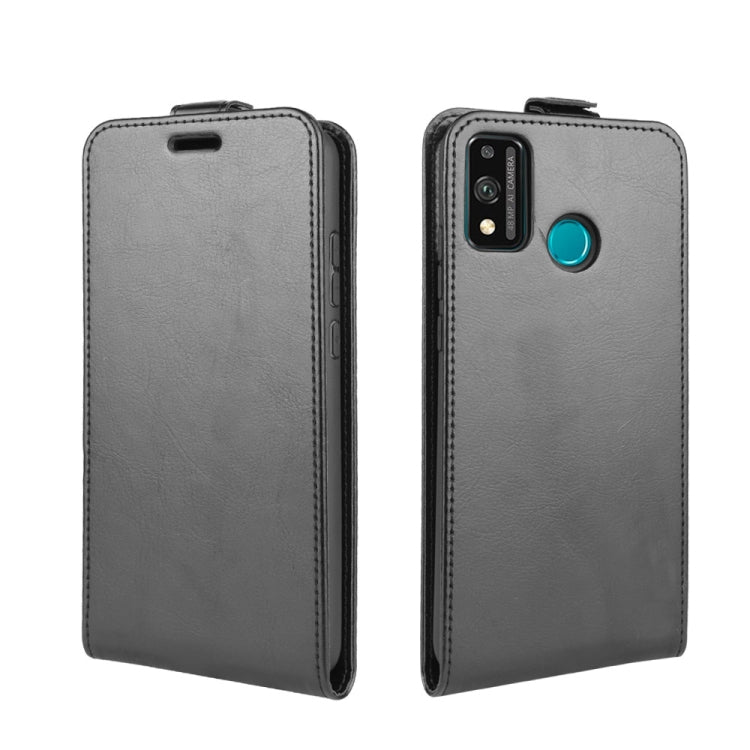 For Huawei Honor 9X lite R64 Texture Single Vertical Flip Leather Protective Case with Card Slots & Photo Frame
