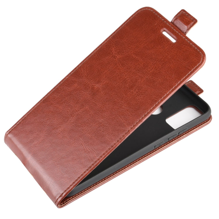 For Huawei Honor 9X lite R64 Texture Single Vertical Flip Leather Protective Case with Card Slots & Photo Frame