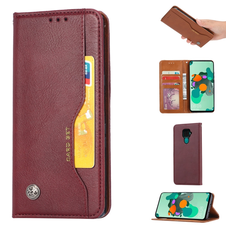 For Xiaomi Redmi Note 9/Redmi 10X Knead Skin Texture Horizontal Flip Leather Case , with Photo Frame & Holder & Card Slots & Wallet