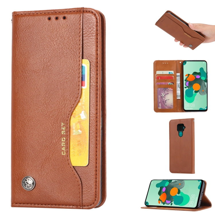 For Xiaomi Redmi Note 9/Redmi 10X Knead Skin Texture Horizontal Flip Leather Case , with Photo Frame & Holder & Card Slots & Wallet
