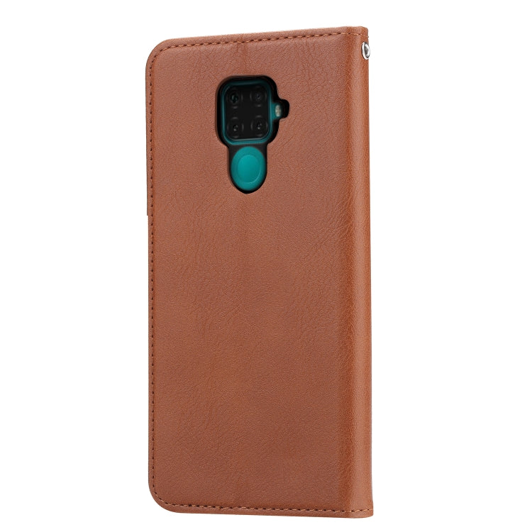 For Xiaomi Redmi Note 9/Redmi 10X Knead Skin Texture Horizontal Flip Leather Case , with Photo Frame & Holder & Card Slots & Wallet